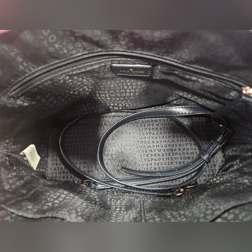 Kate Spade 3 PC SET - Black Dome Satchel, Wallet, & Card Holder - EUC - Picture 8 of 15